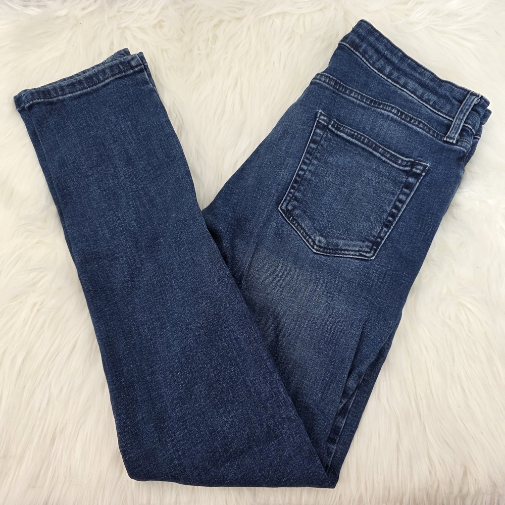 Topman Dark Blue Stretch Skinny Jeans